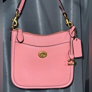 Coach pebble leather chaise crossbody 19
